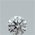 Natural Diamond 0.40 Carats, Round with Excellent Cut, H Color, VS2 Clarity and Certified by GIA