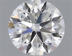 Picture of Natural Diamond 0.45 Carats, Round with Very Good Cut, H Color, VVS1 Clarity and Certified by GIA