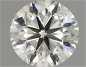 Natural Diamond 0.40 Carats, Round with Very Good Cut, H Color, SI1 Clarity and Certified by IGI