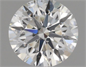 Natural Diamond 0.40 Carats, Round with Excellent Cut, H Color, SI1 Clarity and Certified by GIA