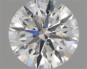 Picture of Natural Diamond 0.40 Carats, Round with Excellent Cut, H Color, SI1 Clarity and Certified by GIA