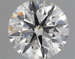 Picture of Natural Diamond 0.45 Carats, Round with Excellent Cut, I Color, VS1 Clarity and Certified by GIA