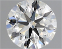 Natural Diamond 0.45 Carats, Round with Excellent Cut, I Color, VVS2 Clarity and Certified by IGI