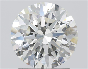 Picture of Natural Diamond 1.70 Carats, Round with Excellent Cut, J Color, VVS2 Clarity and Certified by GIA