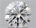 Natural Diamond 1.62 Carats, Round with Excellent Cut, F Color, VS2 Clarity and Certified by GIA