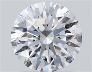 Picture of Natural Diamond 1.51 Carats, Round with Excellent Cut, D Color, VS2 Clarity and Certified by GIA