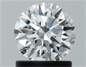 Natural Diamond 1.06 Carats, Round with Excellent Cut, D Color, VVS2 Clarity and Certified by GIA