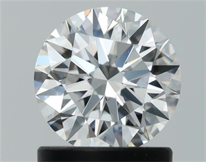 Picture of Natural Diamond 1.06 Carats, Round with Excellent Cut, D Color, VVS2 Clarity and Certified by GIA