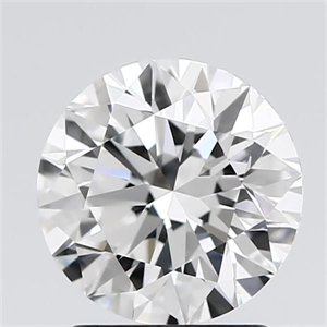 Picture of Natural Diamond 1.56 Carats, Round with Excellent Cut, D Color, VVS2 Clarity and Certified by GIA