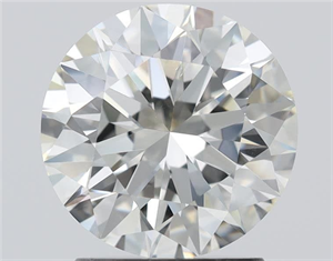 Picture of Natural Diamond 2.03 Carats, Round with Excellent Cut, J Color, VS1 Clarity and Certified by GIA