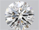 Natural Diamond 1.72 Carats, Round with Excellent Cut, I Color, VVS2 Clarity and Certified by GIA