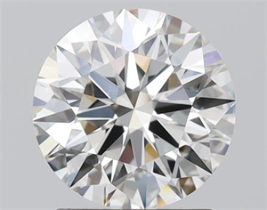 Picture of Natural Diamond 1.72 Carats, Round with Excellent Cut, I Color, VVS2 Clarity and Certified by GIA