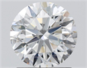 Natural Diamond 1.50 Carats, Round with Very Good Cut, H Color, SI1 Clarity and Certified by GIA