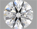 Natural Diamond 0.44 Carats, Round with Excellent Cut, H Color, VS1 Clarity and Certified by IGI