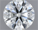 Natural Diamond 0.40 Carats, Round with Excellent Cut, H Color, VS2 Clarity and Certified by IGI