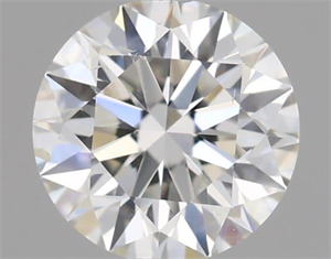 Picture of Natural Diamond 0.40 Carats, Round with Excellent Cut, H Color, SI1 Clarity and Certified by IGI