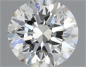 Natural Diamond 0.40 Carats, Round with Excellent Cut, H Color, SI1 Clarity and Certified by IGI