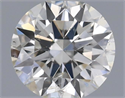 Natural Diamond 0.43 Carats, Round with Excellent Cut, H Color, SI1 Clarity and Certified by IGI