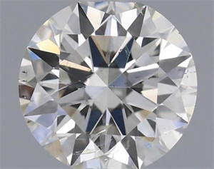 Picture of Natural Diamond 0.43 Carats, Round with Excellent Cut, H Color, SI1 Clarity and Certified by IGI