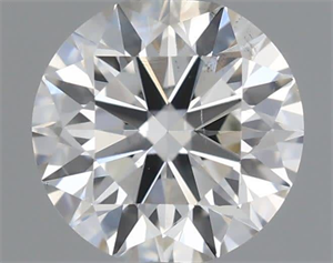 Picture of Natural Diamond 0.40 Carats, Round with Very Good Cut, H Color, SI1 Clarity and Certified by IGI