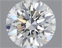 Natural Diamond 0.51 Carats, Round with Excellent Cut, H Color, SI1 Clarity and Certified by IGI