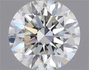 Picture of Natural Diamond 0.51 Carats, Round with Excellent Cut, H Color, SI1 Clarity and Certified by IGI