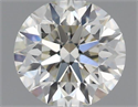 Natural Diamond 0.50 Carats, Round with Excellent Cut, I Color, VVS2 Clarity and Certified by IGI