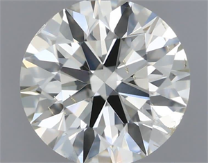 Picture of Natural Diamond 0.50 Carats, Round with Excellent Cut, I Color, SI1 Clarity and Certified by IGI