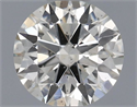 Natural Diamond 0.50 Carats, Round with Excellent Cut, J Color, SI1 Clarity and Certified by IGI