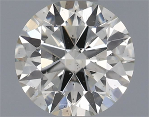 Picture of Natural Diamond 0.50 Carats, Round with Excellent Cut, J Color, SI1 Clarity and Certified by IGI