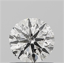 Natural Diamond 0.58 Carats, Round with Excellent Cut, I Color, SI2 Clarity and Certified by IGI