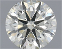 Natural Diamond 0.70 Carats, Round with Excellent Cut, J Color, SI1 Clarity and Certified by IGI