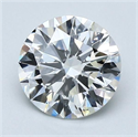 Natural Diamond 1.50 Carats, Round with Very Good Cut, F Color, SI1 Clarity and Certified by GIA