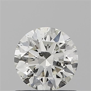 Picture of Natural Diamond 0.60 Carats, Round with Excellent Cut, J Color, SI2 Clarity and Certified by IGI