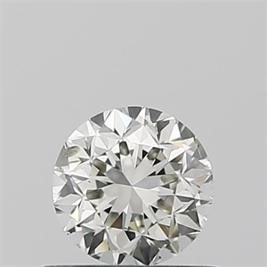 Picture of Natural Diamond 0.50 Carats, Round with Good Cut, J Color, SI2 Clarity and Certified by IGI