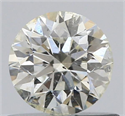 Natural Diamond 0.50 Carats, Round with Excellent Cut, K Color, SI2 Clarity and Certified by IGI