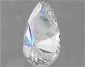 Natural Diamond 0.60 Carats, Pear with  Cut, D Color, VS2 Clarity and Certified by GIA