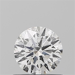 Picture of Natural Diamond 0.51 Carats, Round with Very Good Cut, F Color, SI2 Clarity and Certified by IGI