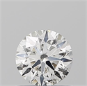 Natural Diamond 0.58 Carats, Round with Excellent Cut, H Color, SI2 Clarity and Certified by IGI