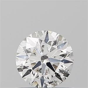 Picture of Natural Diamond 0.58 Carats, Round with Excellent Cut, H Color, SI2 Clarity and Certified by IGI