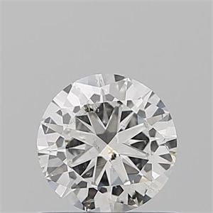 Picture of Natural Diamond 0.50 Carats, Round with Good Cut, H Color, SI1 Clarity and Certified by IGI