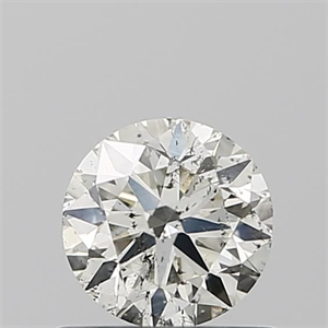 Picture of Natural Diamond 0.53 Carats, Round with Very Good Cut, H Color, SI2 Clarity and Certified by IGI