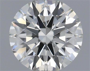 Picture of Natural Diamond 0.50 Carats, Round with Excellent Cut, I Color, VVS1 Clarity and Certified by IGI