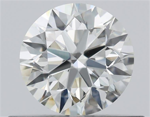 Picture of Natural Diamond 0.46 Carats, Round with Excellent Cut, K Color, VS1 Clarity and Certified by GIA