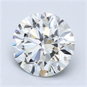 Natural Diamond 1.51 Carats, Round with Excellent Cut, H Color, SI1 Clarity and Certified by GIA