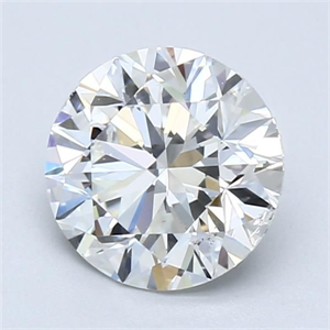 Picture of Natural Diamond 1.51 Carats, Round with Excellent Cut, H Color, SI1 Clarity and Certified by GIA