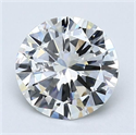 Natural Diamond 1.51 Carats, Round with Good Cut, H Color, VS1 Clarity and Certified by GIA