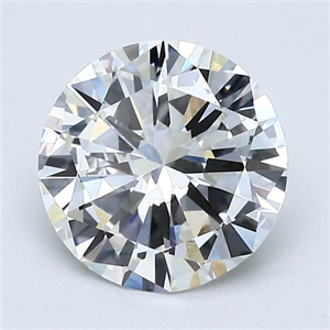 Picture of Natural Diamond 1.51 Carats, Round with Good Cut, H Color, VS1 Clarity and Certified by GIA