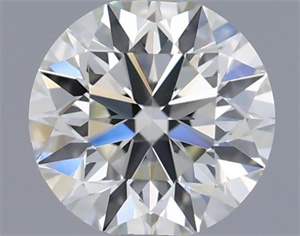 Picture of Natural Diamond 0.56 Carats, Round with Excellent Cut, I Color, VS1 Clarity and Certified by IGI