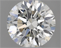 Natural Diamond 0.42 Carats, Round with Excellent Cut, H Color, IF Clarity and Certified by IGI